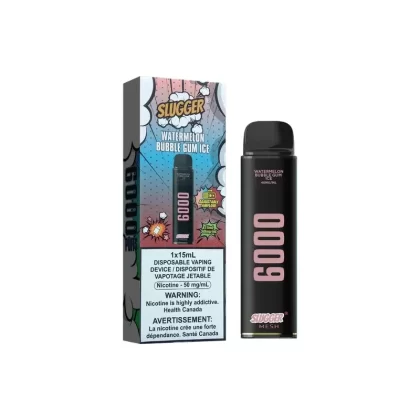SLUGGER DISPOSABLE WATERMELON BUBBLEGUM ICE 6000 PUFF 50MG