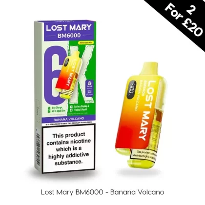 Banana Volcano – Lost Mary BM6000 Prefilled Kit