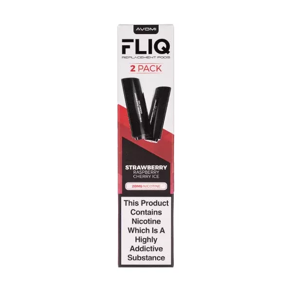 Strawberry Raspberry Cherry Ice FLIQ Prefilled Pods by Avomi