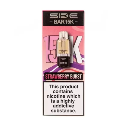 Strawberry Burst Bar 15K Prefilled Pod + Refill by SKE