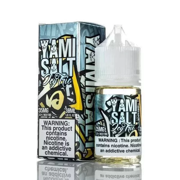 Yami Salt by Yami Vapor – Icy Trio – Strawberry Kiwi Lychee – 30ml
