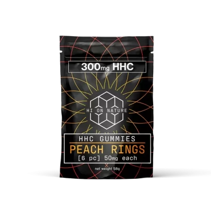 300mg HHC GUMMIES – PEACH RINGS