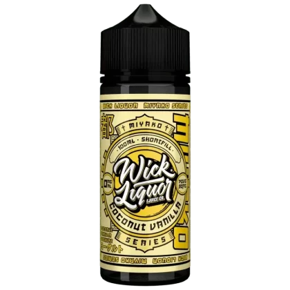 Wick Liquor Coconut Vanilla Miyako Yoghurt 100ml Shortfill
