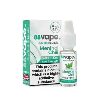 88Vape Any Tank Menthol Chill 10ml E-Liquid