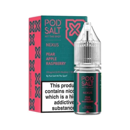 NEXUS PEAR APPLE RASPBERRY 10ML NICOTINE SALT E-LIQUID BY POD SALT