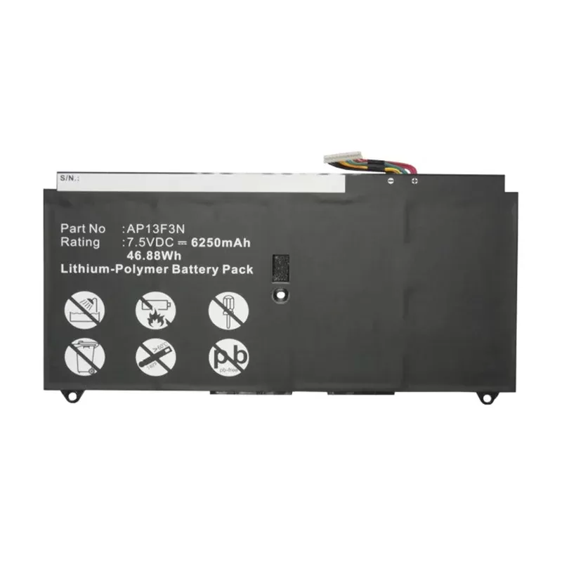 Batteries N Accessories BNA-WB-P15815 Laptop Battery – Li-Pol, 7.5V, 6250mAh, Ultra High Capacity – Replacement for Acer AP13F3N Battery
