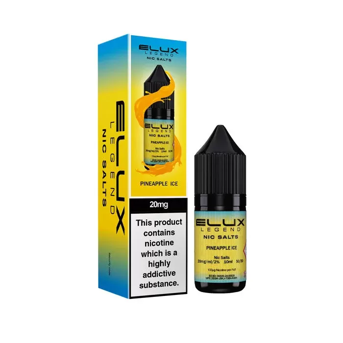 Pineapple Ice 10ml Nic Salt E-Liquid by Elux Legend