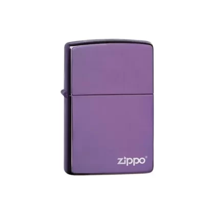 Zippo Lighter – Purple Zippo Logo
