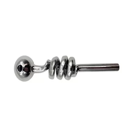 6″ Electroplated Scrawl Glass Bubble Pipe