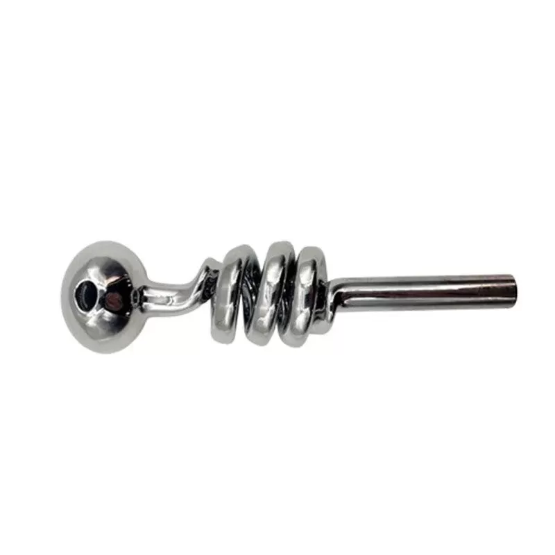 6″ Electroplated Scrawl Glass Bubble Pipe