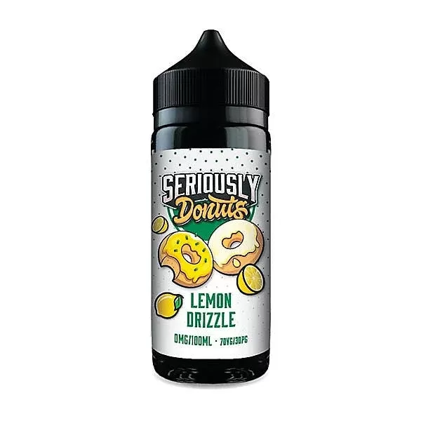 DOOZY VAPE SERIOUSLY DONUTS E LIQUID – LEMON DRIZZLE 100ML 70/30