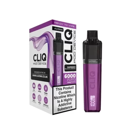 Avomi Cliq Prefilled Pod Kit – Raspberry Blackcurrant