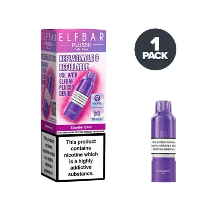 Strawberry Ice Elf Bar Plus 50 Prefilled Pods