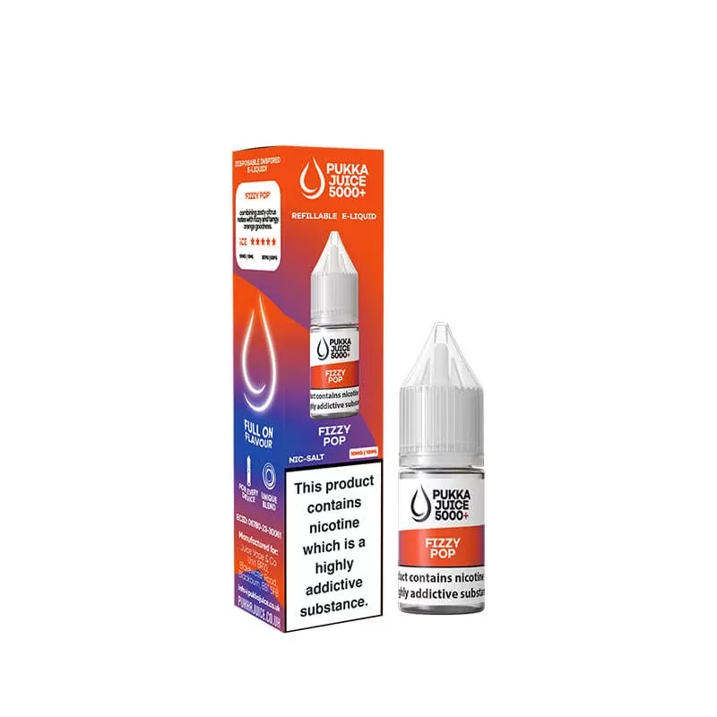 Pukka Juice 5000+ Fizzy Pop 10ml Nic Salt E-Liquid