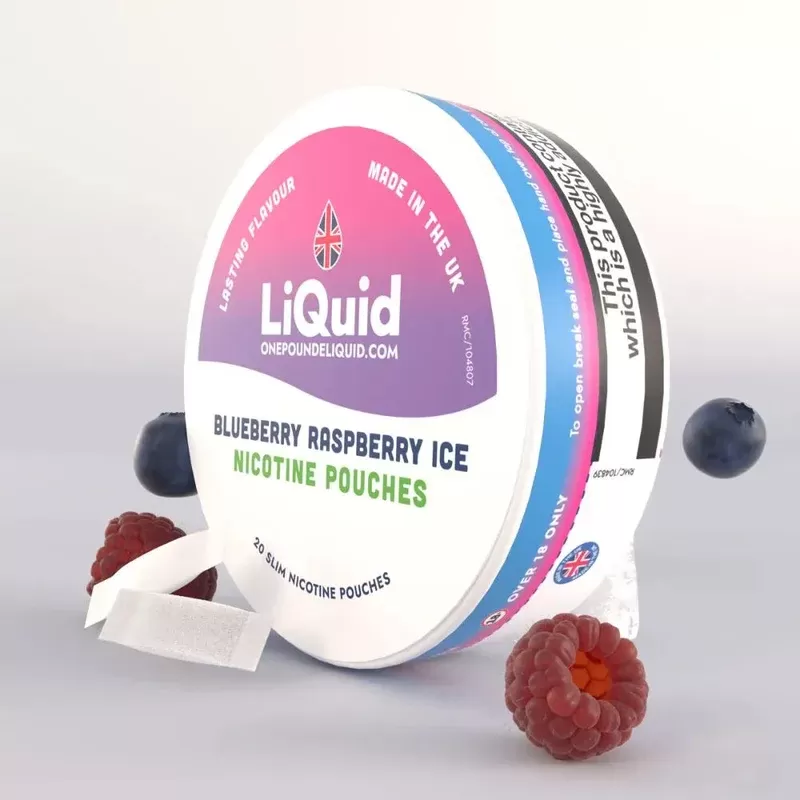 Blueberry Raspberry Ice Nicotine Pouches by LiQuid