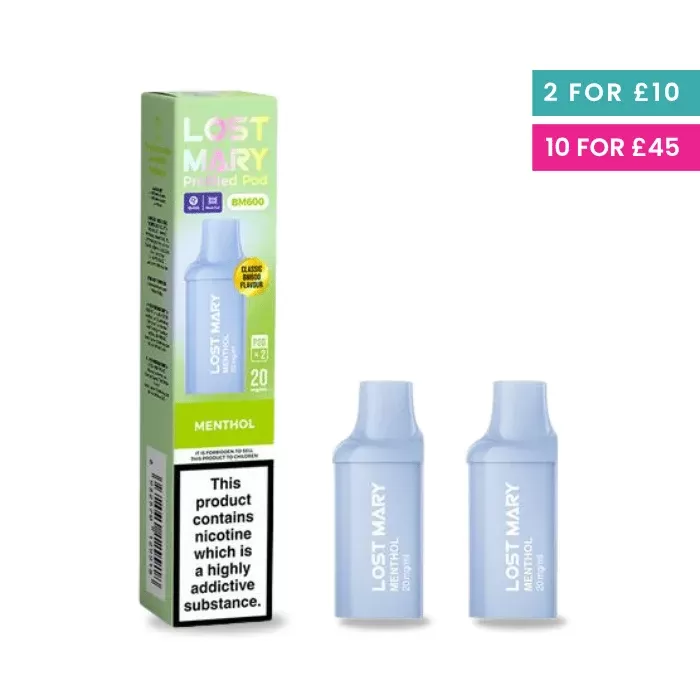 Menthol – Lost Mary 600 Prefilled Pods