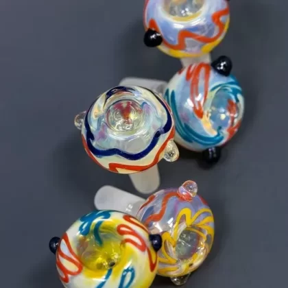 14mm Fumed Swirl Bowl Piece