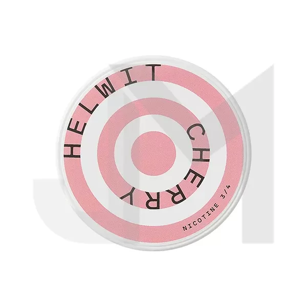 HELWIT 9mg Nicotine Pouches Cherry – 20 Pouches