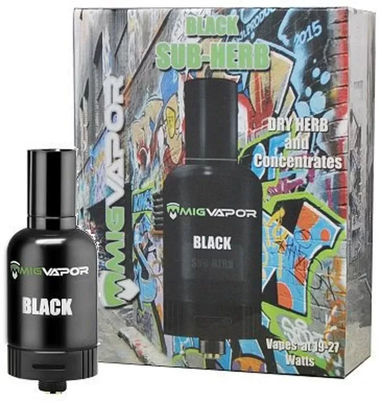 Black Sub-Herb: The Dry Herb and Dabs Tank by Mig Vapor