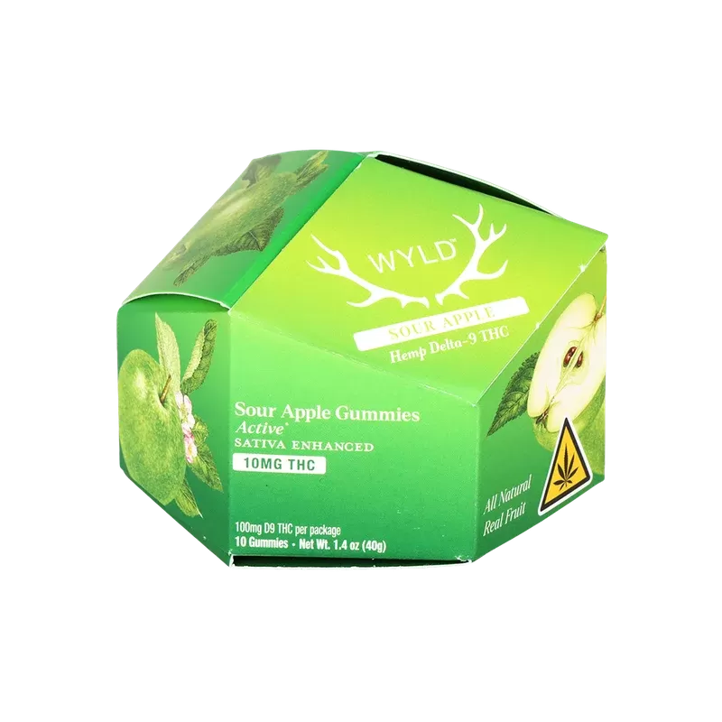 WYLD D9 Gummies | Sour Apple