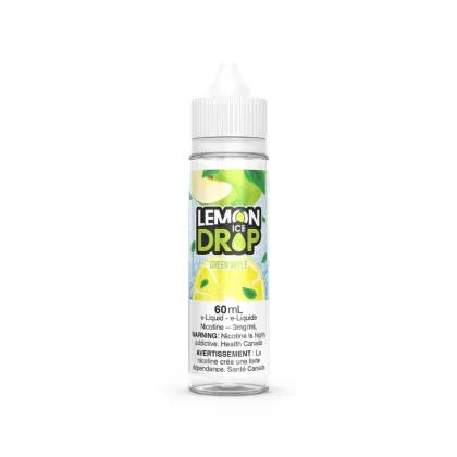 Lemon Drop Ice Vape Juice Freebase 60mL – Green Apple