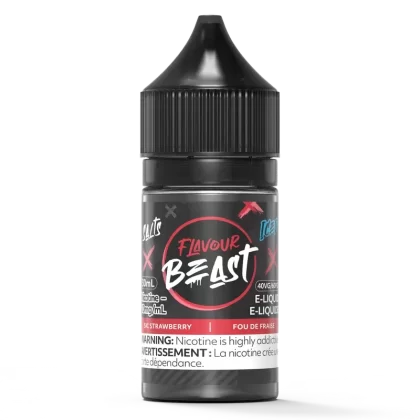 SIC STRAWBERRY ICED – FLAVOUR BEAST SALT 30ML [PROV]