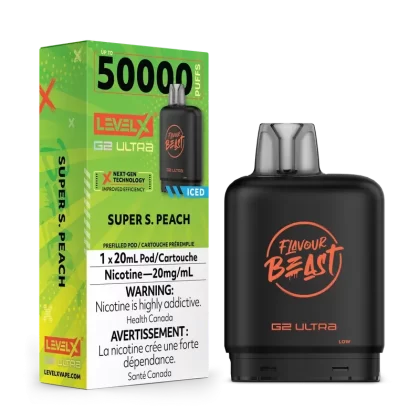Level X G2 Ultra 50K – Super Sour Peach Iced
