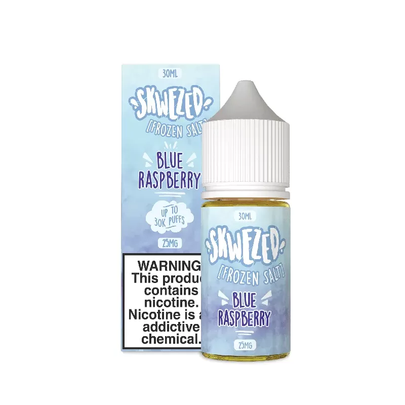 FROZEN Blue Raspberry (Blue Blast) SALT – Skwezed – 30mL