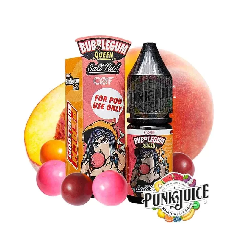CloudyOFunky – Bubblegum Queen Peach – Salt – 10ml