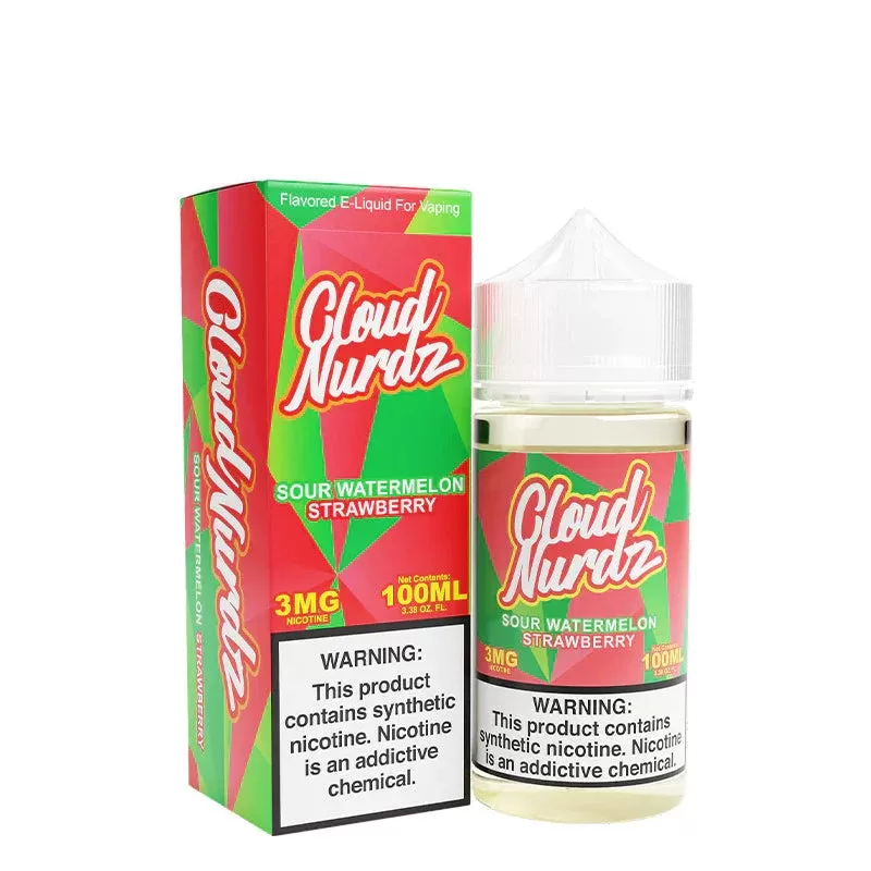 Sour Watermelon Strawberry TFN Cloud Nurdz 100ml