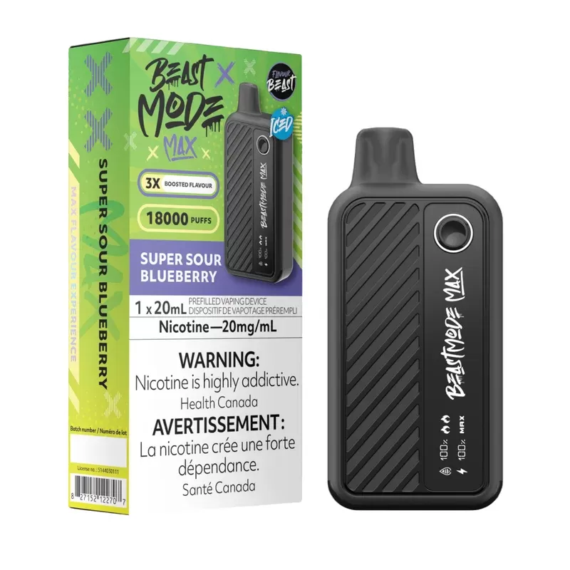 Flavour Beast – Beast Mode Max 18K Disposable Vape – Super Sour Blue Razz