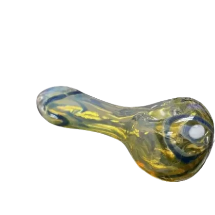 3.5” Blue & Yellow Glass Hand Pipe (1 Pc)