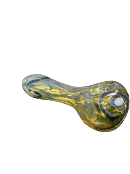 3.5” Blue & Yellow Glass Hand Pipe (1 Pc)