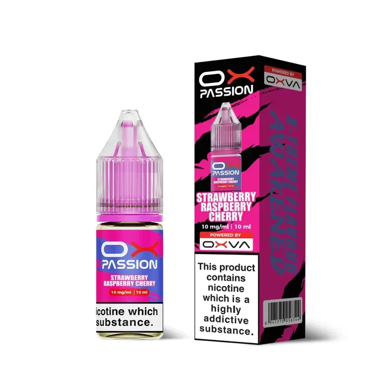 Strawberry Raspberry Cherry Nic Salt E-Liquid by Ox Passion