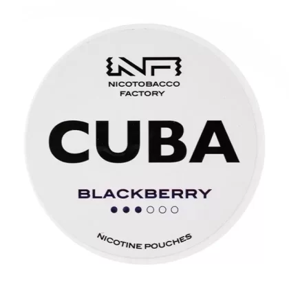 Blackberry Nicotine Pouches by Cuba White