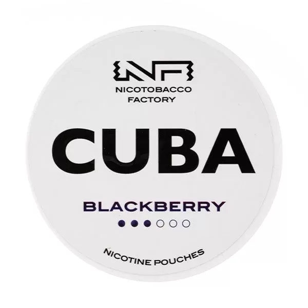 Blackberry Nicotine Pouches by Cuba White