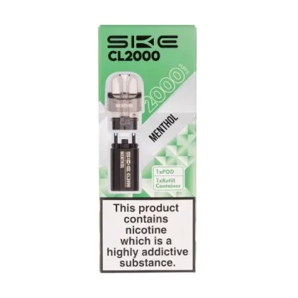 Menthol CL2000 Prefilled Pod + Refill by SKE