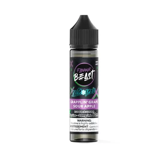 Flavour Beast E-Liquid 60mL Salts – Grapplin’ Grape S Apple