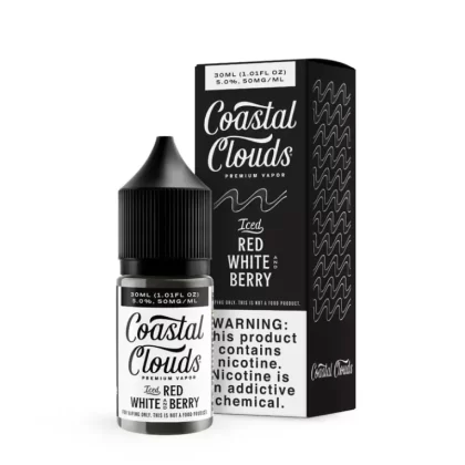 Coastal Clouds Salt Red White and Berry Iced eJuice