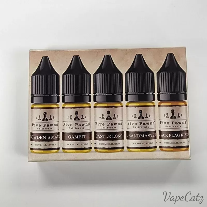 Five Pawns Flavor Sample Pack 3mg – so you get all the flavor!