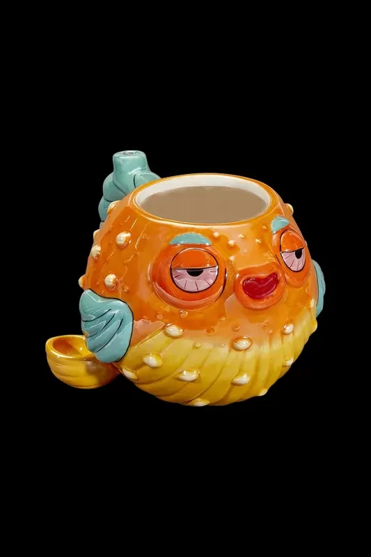 Roast & Toast Stoned Pufferfish Mug Pipe