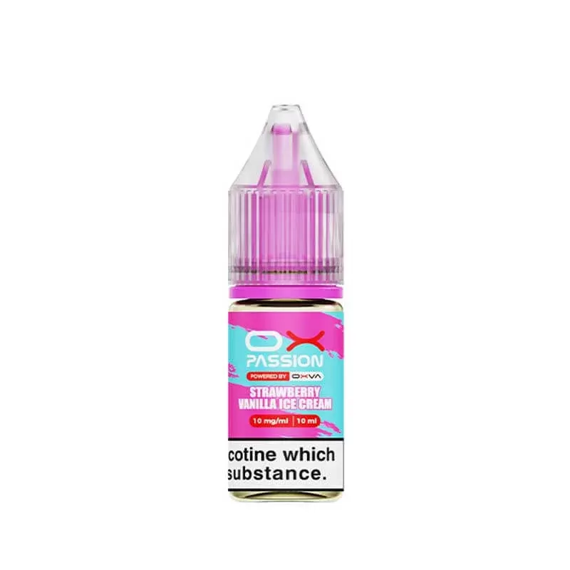 Ox Passion Strawberry Vanilla Ice Cream Nic Salts E-Liquid 10ml