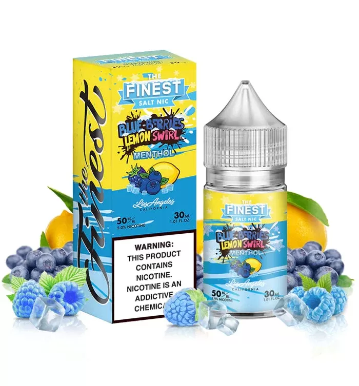 The Finest Salt – Blue Berries Lemon Swirl Menthol