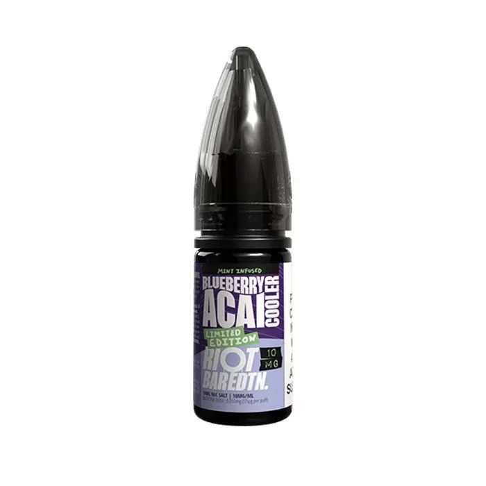 Blueberry Acai Cooler Limited Edition Nic Salt E-Liquid by Riot Bar EDTN