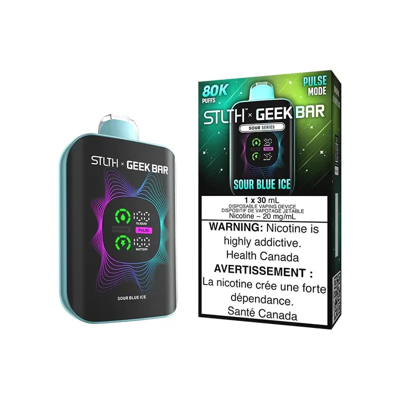 STLTH X GEEK BAR DISPOSABLE – 80k PUFFS – Sour Blue Ice