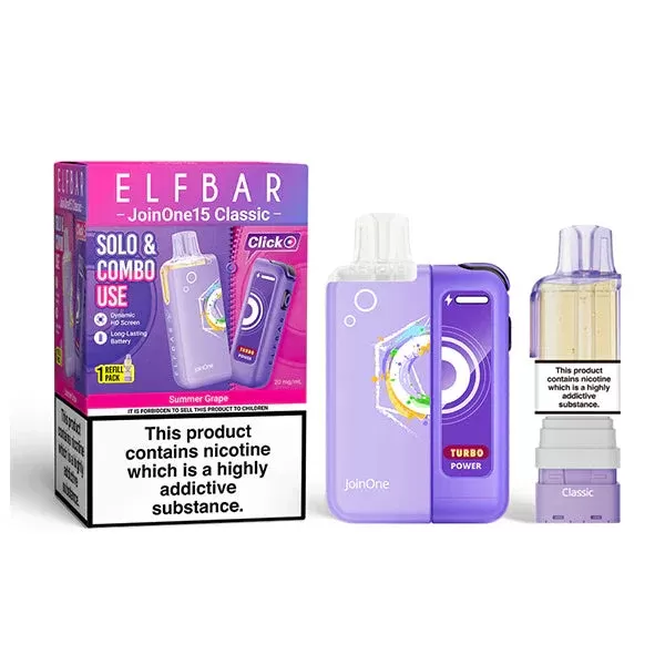 Elfbar Join One 15 Classic Kit – Summer Grape 20mg
