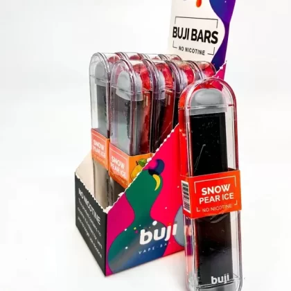 Buji Bars Slim NO NICOTINE – 10 Pack – NY STATE COMPLIANT Flavored Disposable