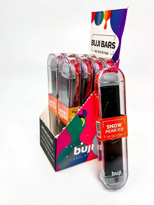 Buji Bars Slim NO NICOTINE – 10 Pack – NY STATE COMPLIANT Flavored Disposable
