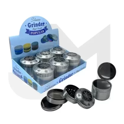 4 Parts Metal Grey 60mm Grinder With Mirror – SMK135K 1MY 02