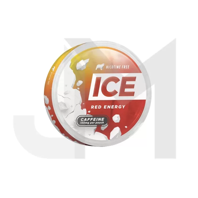 150mg Ice Range Red Energy Caffeine Pouches – 20 Pouches